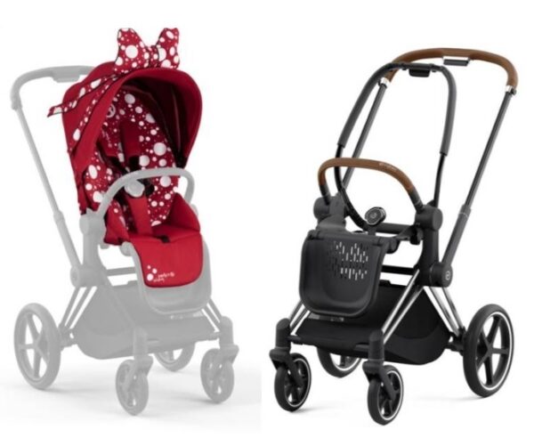 Cybex e-Priam 4.0 | Petticoat by Jeremy Scott | Chrome Brown