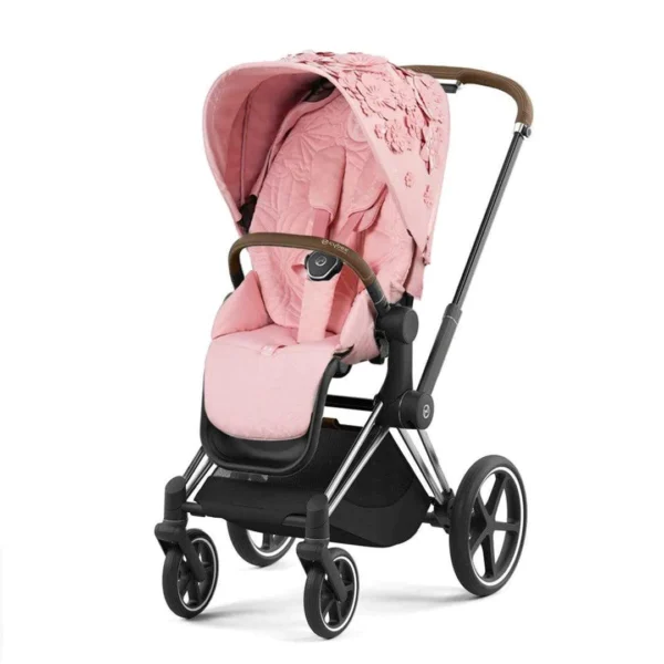 Cybex e-Priam 4.0 | Simply Flowers | Chrome Brown - Görsel 2