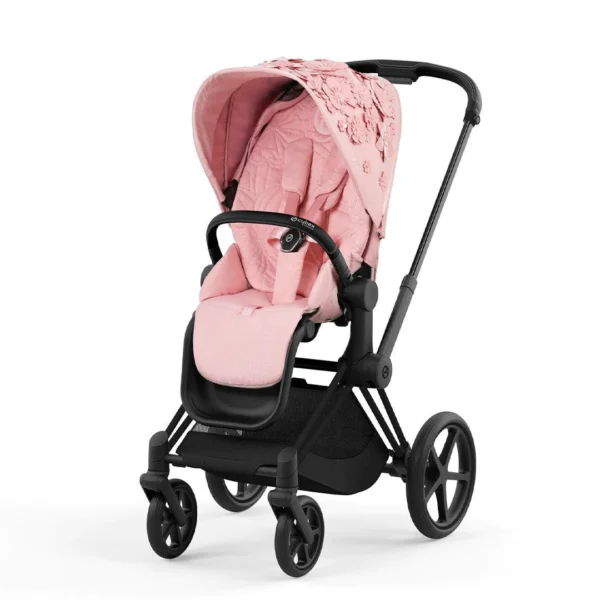 Cybex e-Priam 4.0 | Simply Flowers | Matt Black - Görsel 3