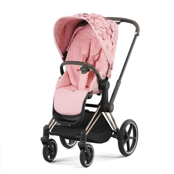 Cybex e-Priam 4.0 | Simply Flowers | Rose Gold