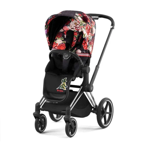 Cybex Priam 4.0 | Spring Blossom | Chrome Black - Görsel 2